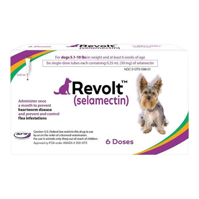 Rx Revolt (selamectin)  Dog 5.1-10 lbs  6pk