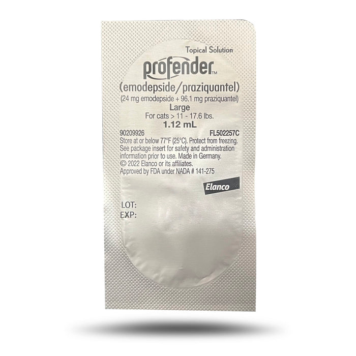 Rx Profender 11-17.6 lbs large cat x 1 treatment