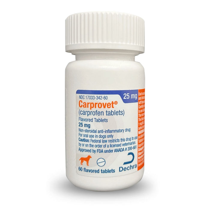 Rx Carprovet Flavored Tablets 25 mg, 60 ct