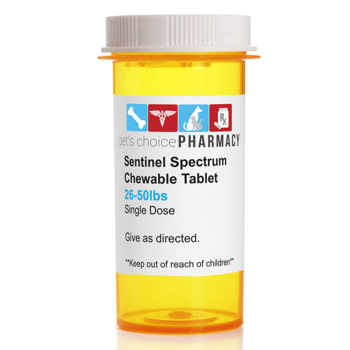 Rx Sentinel Spectrum Chews 26-50lbs x 1 tablet