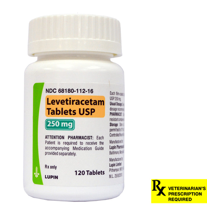 Rx Levetiracetam, 250mg x 120 Tablets