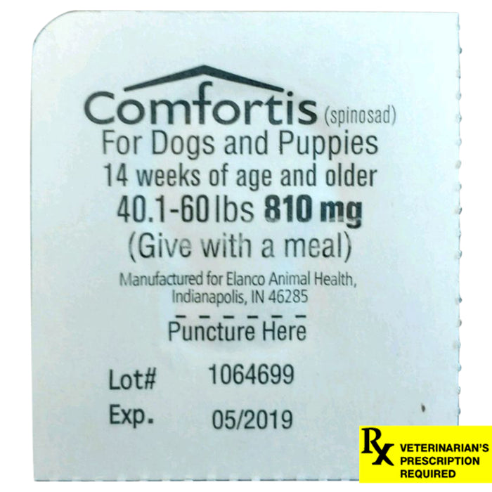 Rx Comfortis 40.1-60 lb Dogs x 1 tablet