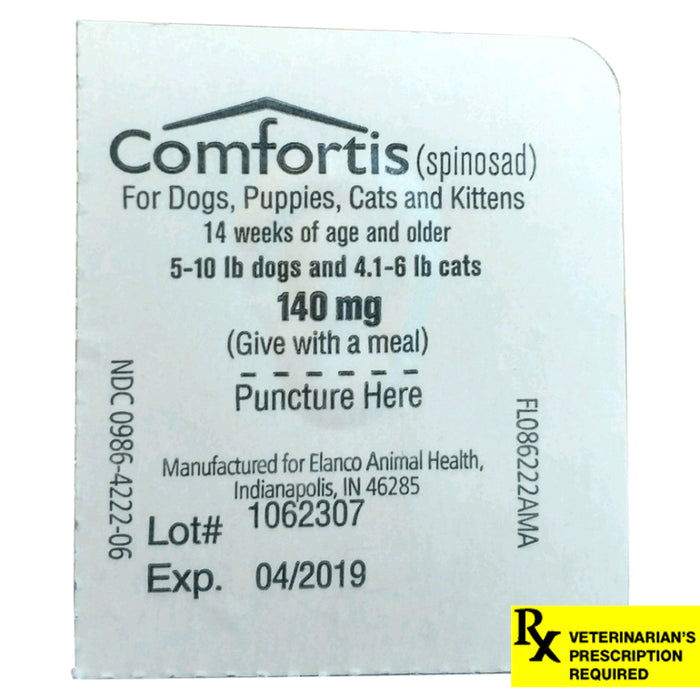 Rx Comfortis 5-10 lb Dogs/4.1-6 lb Cats x 1 tablet