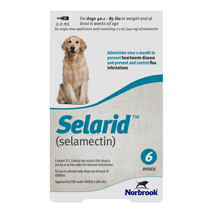 Rx Selarid, Large Dog, 40.1-85lbs Single Dose