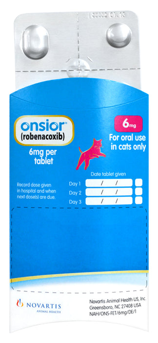 Rx Onsior, 6mg x 3 Tablets