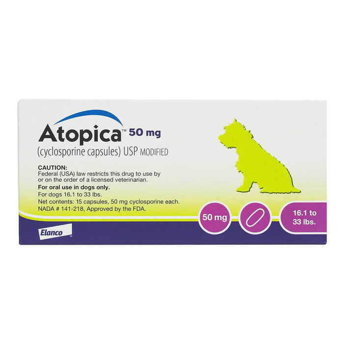 Rx Atopica 50mg x 15 capsules