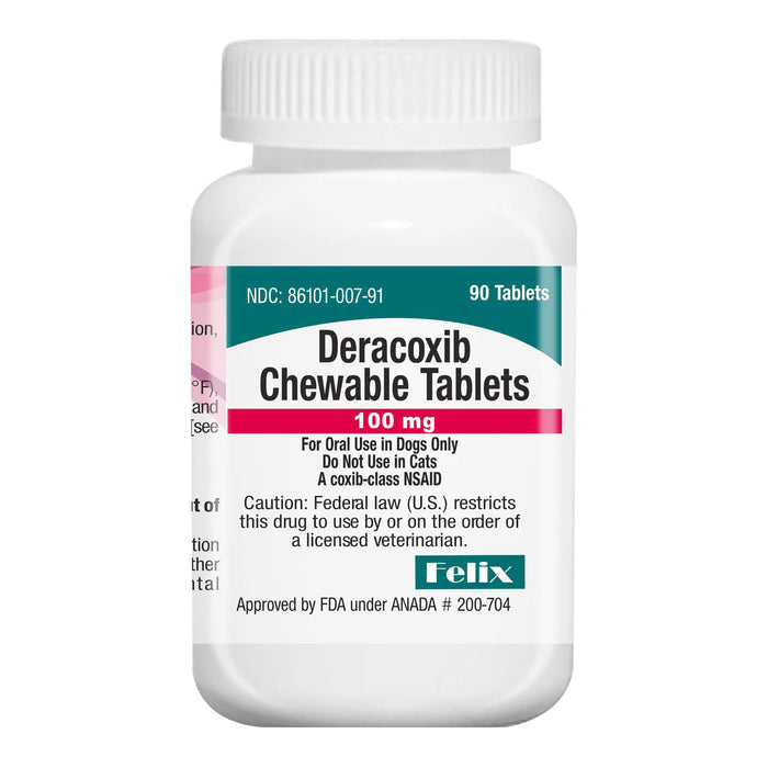 Rx Deracoxib Chewable Tablets 100mg, 90ct
