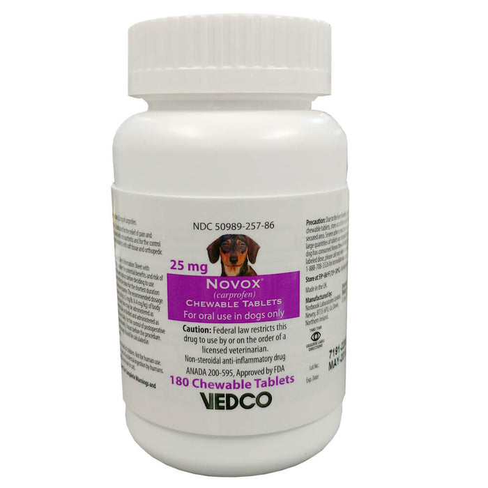 Rx Novox, 25mg x 180 Chew Tabs