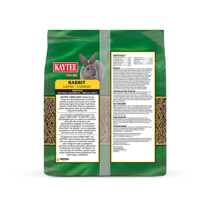 Kaytee Forti Diet Rabbit Food 5 Pounds