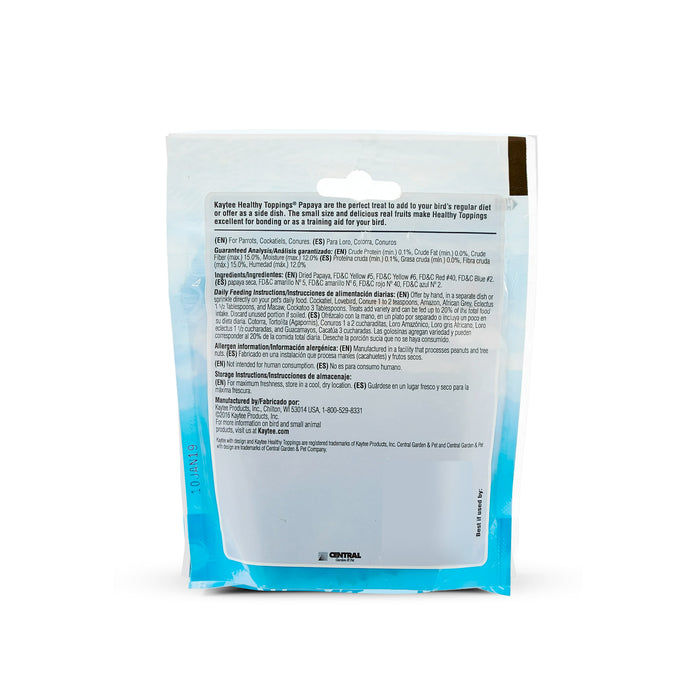 Kaytee Healthy Toppings, Papaya 2.5 Ounces