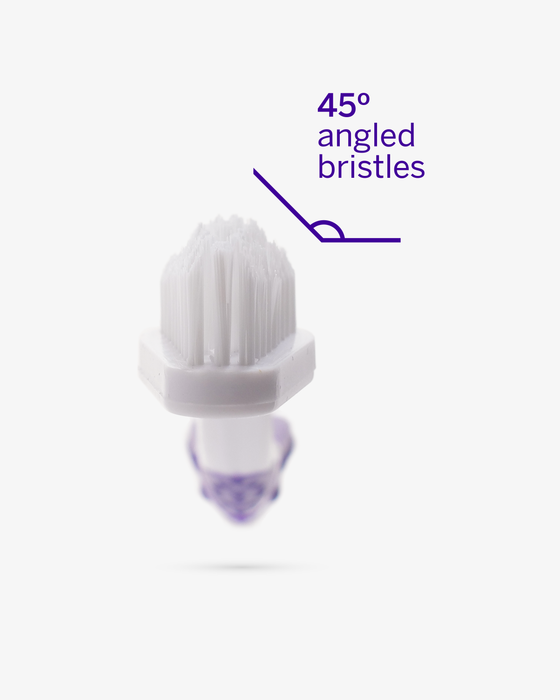 Petsmile Professional Pet Toothbrush - Patented 45° Dual-Ended Brush Head
