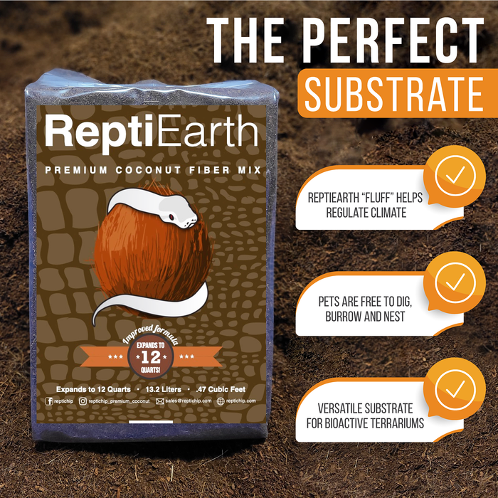 ReptiChip ReptiEarth Ready to Use Fine Coconut Fiber Mix