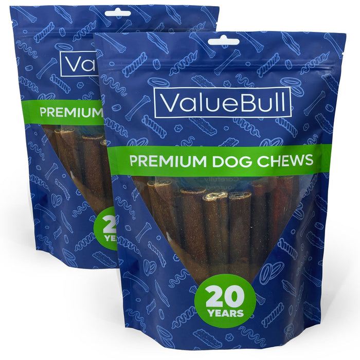 Value Pet Supplies ValueBull Collagen Sticks for Dogs, 6 Inch Jumbo Chews, Natural Long-Lasting Dog Treats, 50 Count
