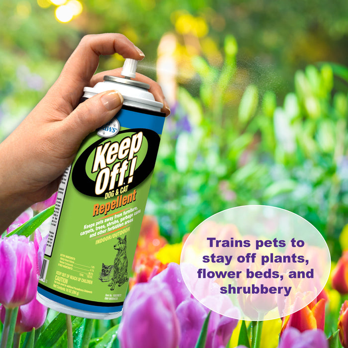 Four Paws Keep Off! Dog and Cat Repellent Outdoors & Indoors Spray 10 Ounce