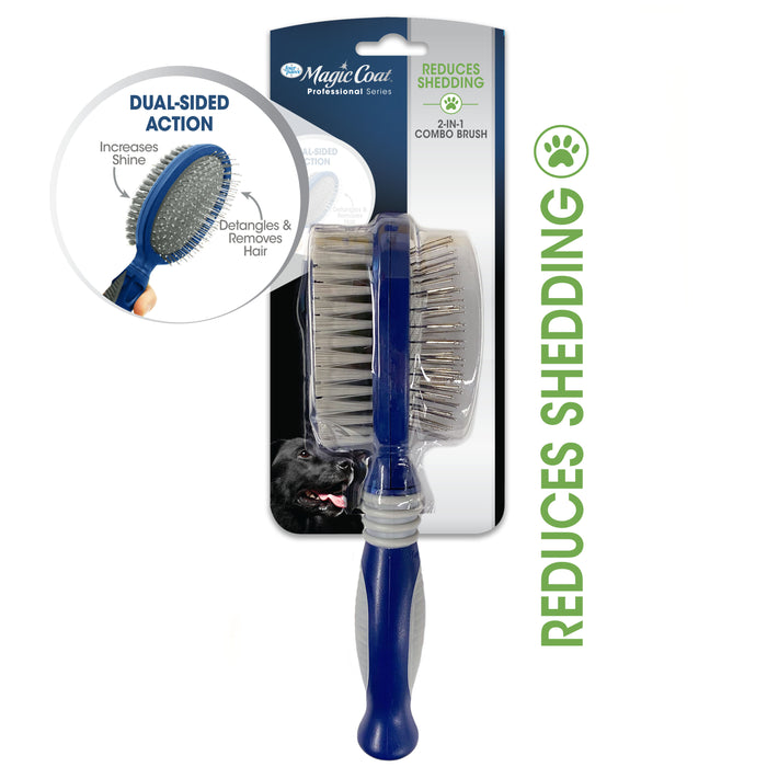Four Paws Magic Coat Professional Series 2-in-1 Combo Pin and Bristle Dog Brush