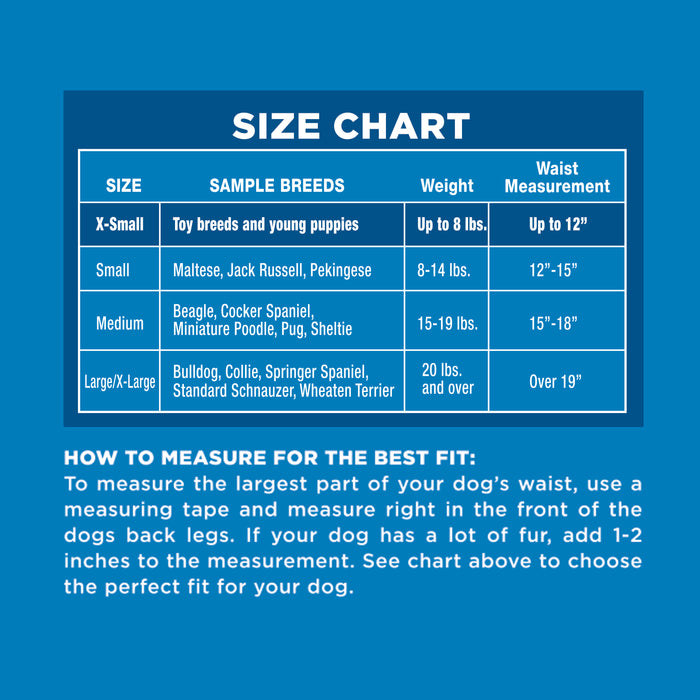 Four Paws Wee-Wee Disposable Dog Diapers X-Small (12 Count)