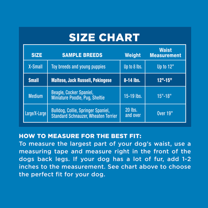Four Paws Wee-Wee Disposable Dog Diapers Small (12 Count)