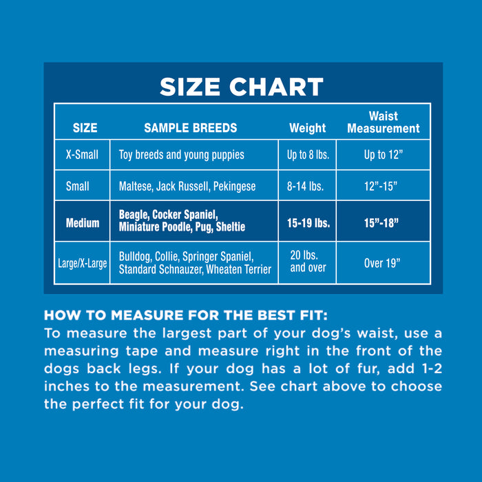 Four Paws Wee-Wee Disposable Dog Diapers Medium (12 Count)