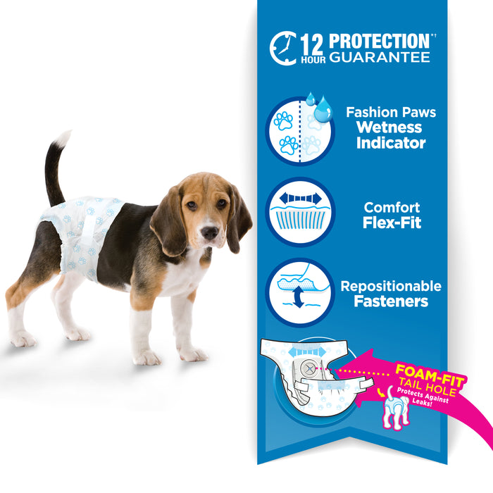Four Paws Wee-Wee Disposable Dog Diapers Medium (12 Count)