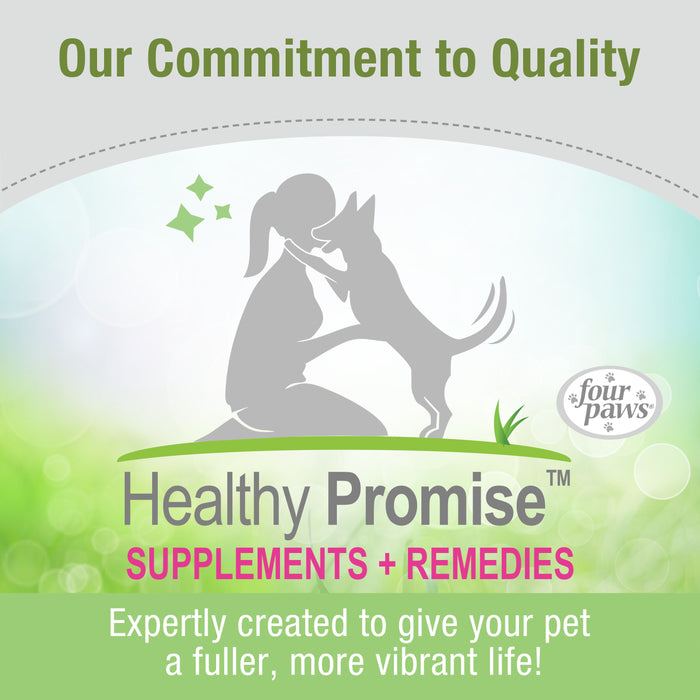 Four Paws Healthy Promise Dog Supplements for Skin and Coat Soft Chews Savory Liver 8.26 Ounce (90 Count)