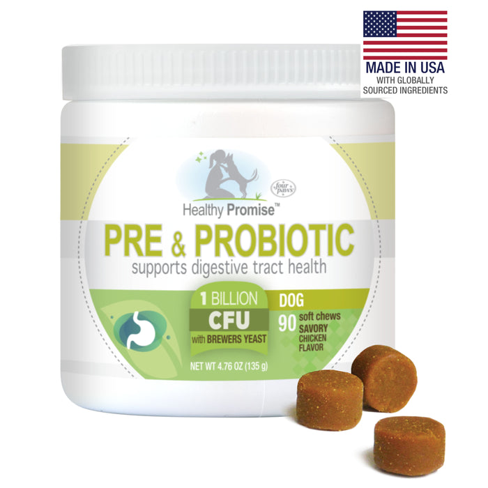 Four Paws Healthy Promise® Pre & Probiotics For Dogs Savory Chicken 4.76 Ounce (90 Count)