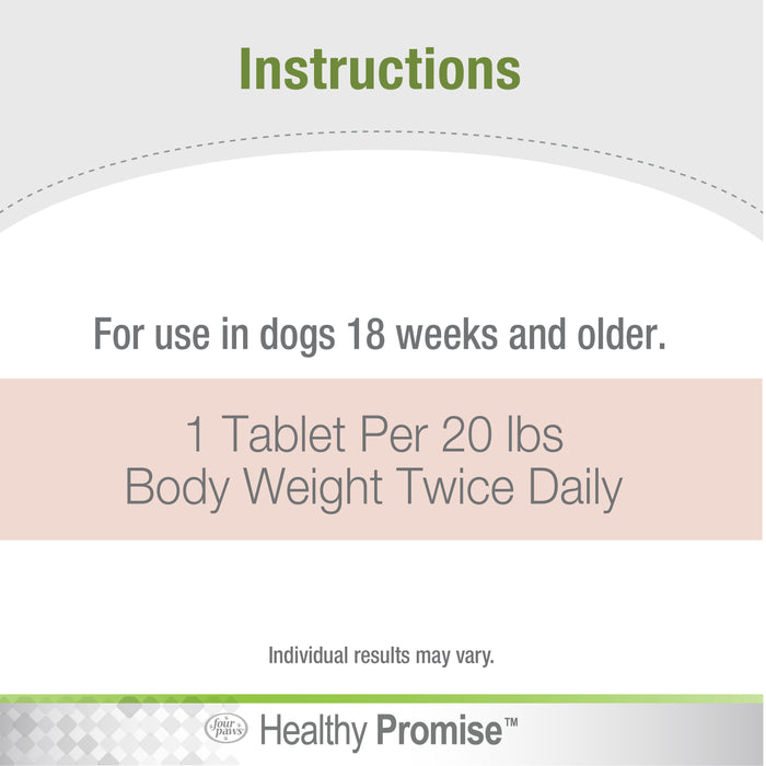 Four Paws Healthy Promise Potty Mouth Tablets - Coprophagia Stool Eating Deterrent for Dogs 5.14 Ounce (90 Count)