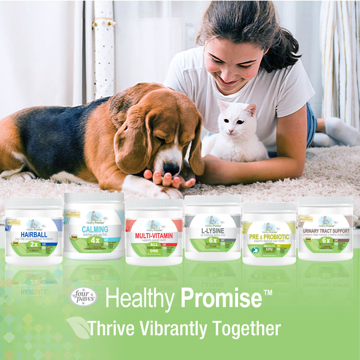 Four Paws Healthy Promise® Multi-Vitamins For Cats Savory Chicken 5.08 Ounce (120 Count)