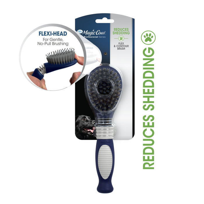 Four Paws Magic Coat Professional Series Comfort & Contour Pin and Bristle Brush for Dogs