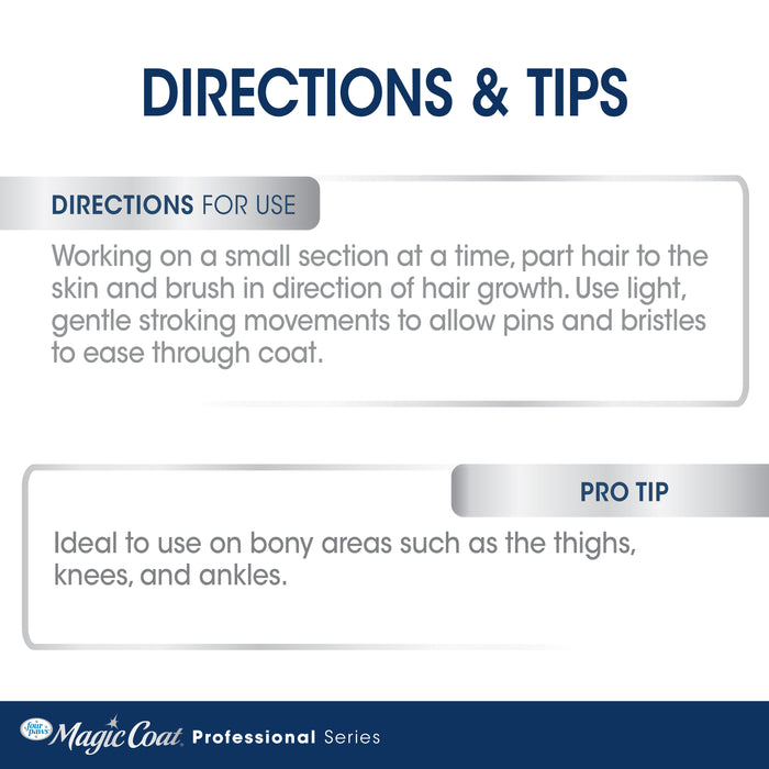 Four Paws Magic Coat Professional Series Comfort & Contour Pin and Bristle Brush for Dogs