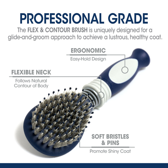Four Paws Magic Coat Professional Series Comfort & Contour Pin and Bristle Brush for Dogs