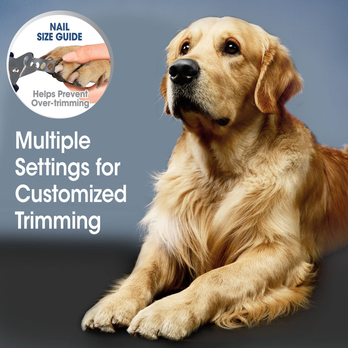 Four Paws Magic Coat® Professional Series Deluxe Dog Nail Clipper with Size Guide