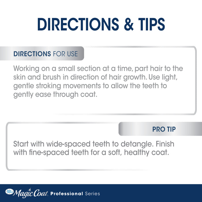 Four Paws Magic Coat Professional Series Non-Slip Grip Pet Comb