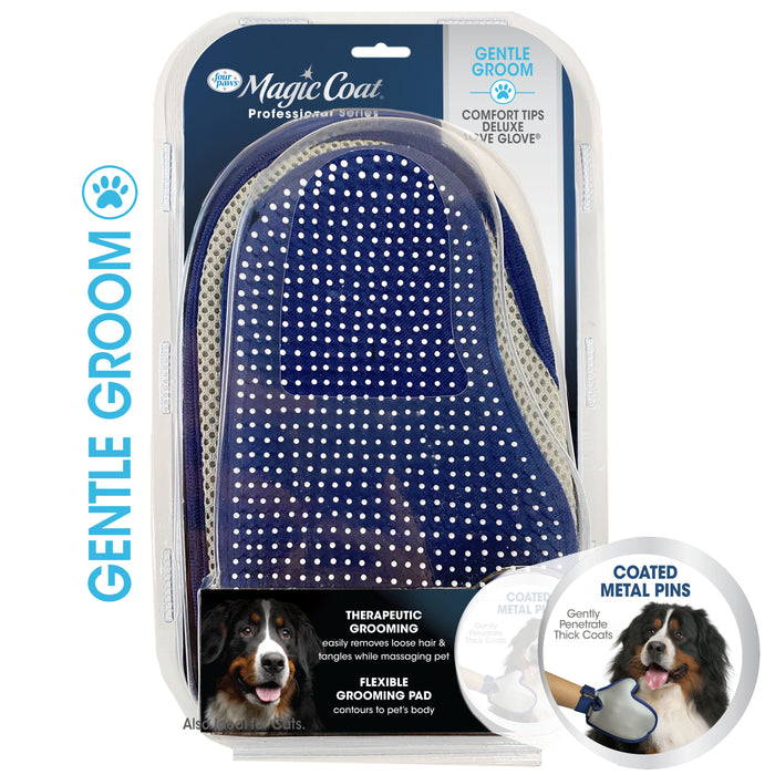 Four Paws Magic Coat Professional Series Comfort Tips Deluxe Dog Grooming Glove