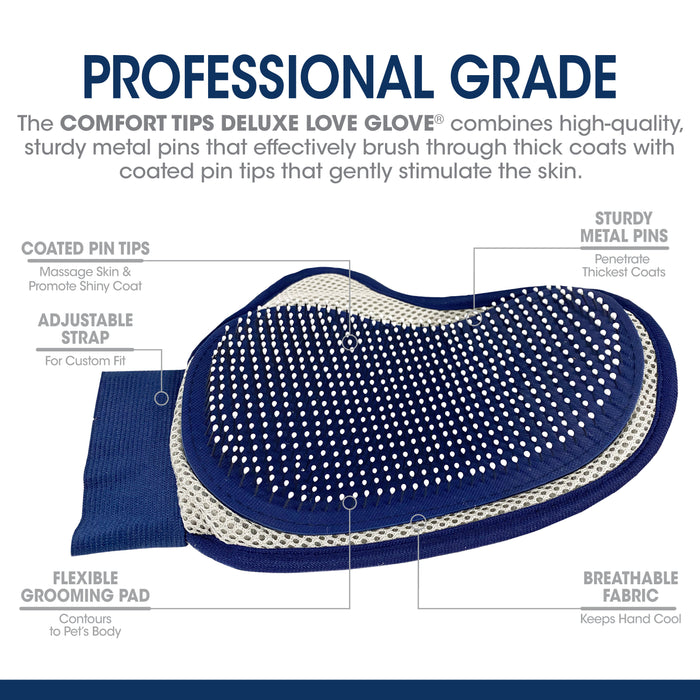 Four Paws Magic Coat Professional Series Comfort Tips Deluxe Dog Grooming Glove