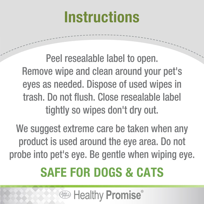 Four Paws Healthy Promise™ Cat & Dog Eye Wipes