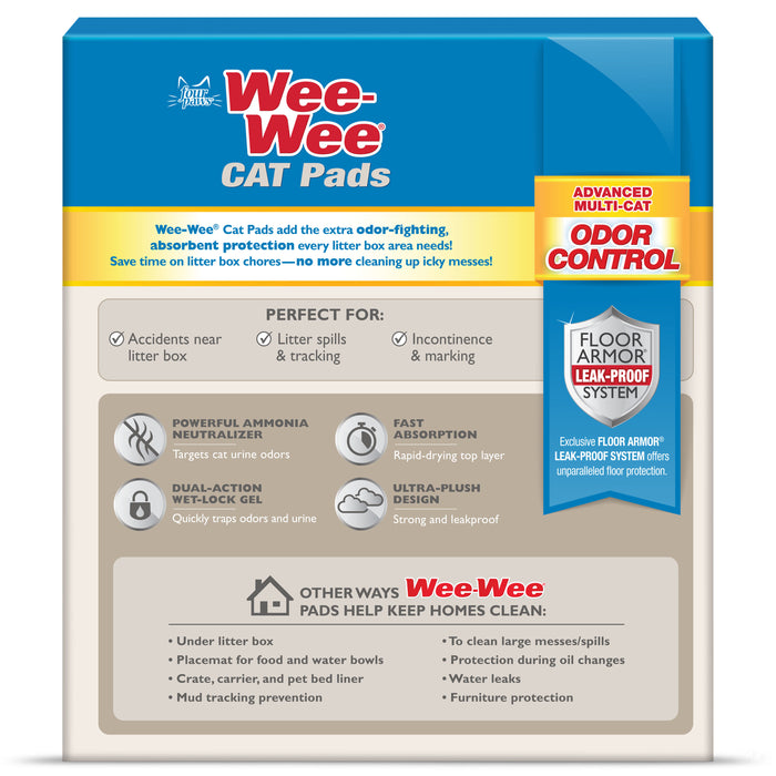 Four Paws Wee-Wee Cat Pads Fresh Scent 28" x 30" (10 Count)