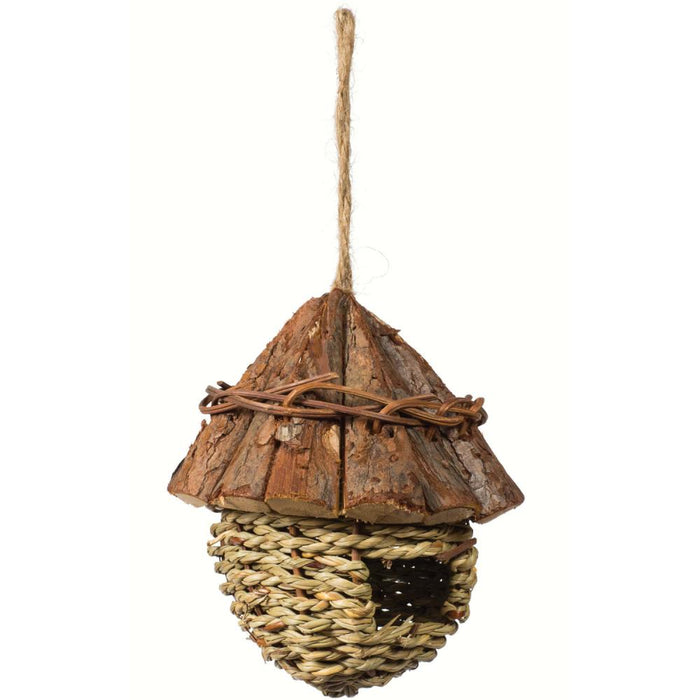 Prevue Pet Products Natural Woven Wood Roof Bird Nest