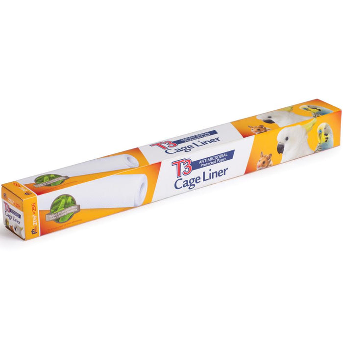 Prevue Pet Products T3 Bird Cage Liner/Box Roll, 25 ft