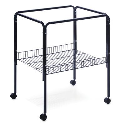 Prevue Pet Products Rolling Bird Cage Stand with Shelf, Black