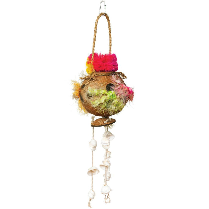 Prevue Pet Products Tropical Teasers Coconut Fun Bird Toy