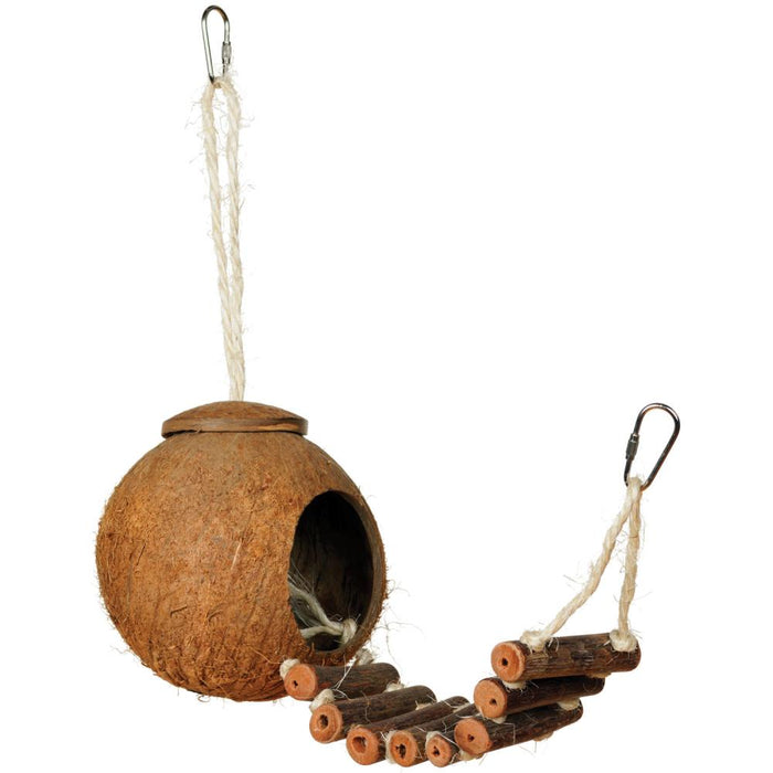 Prevue Pet Products Naturals Coco Hideaway w/Bird Ladder Bird Toy