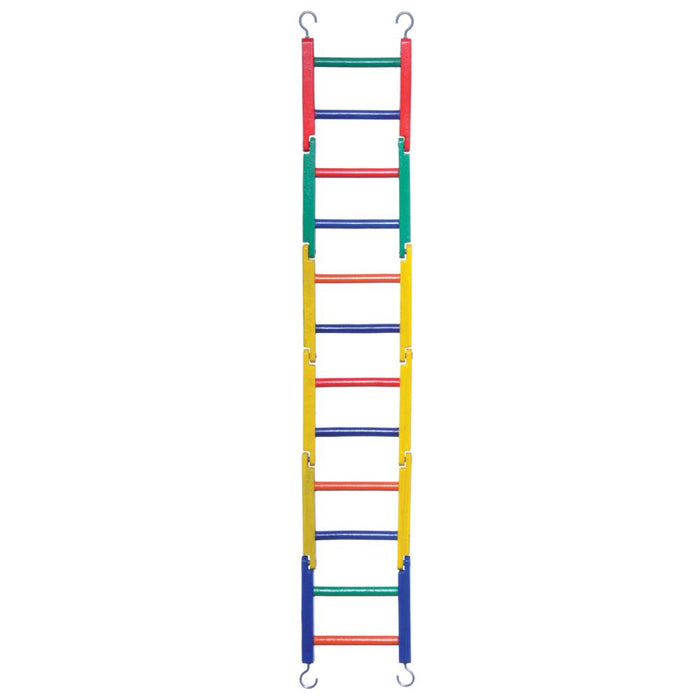 Prevue Pet Products 24" Multi-Color Jointed Wood Ladder for Birds