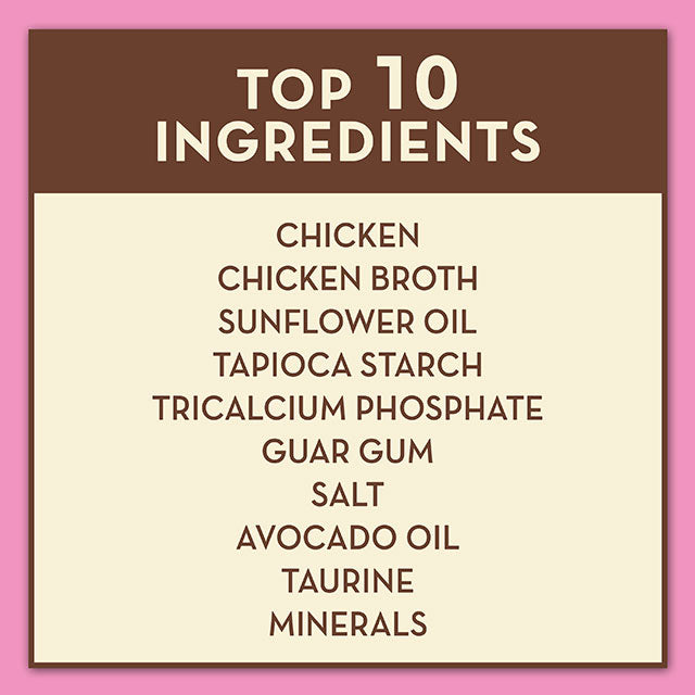 AvoDerm Natural Chicken Chunks Entrée In Gravy - Grain Free Wet Canned Cat Food 3 ounces (Pack of 24)