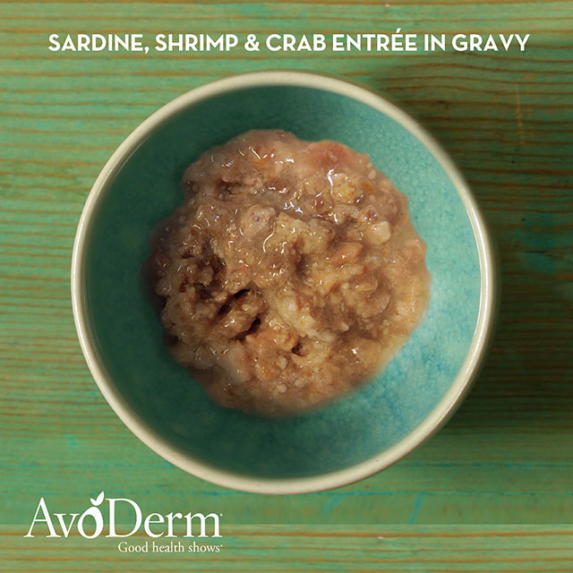 AvoDerm Natural Grain Free Sardine, Shrimp & Crab Entrée in Gravy Wet Cat Food 3 oz (Pack of 24) - 3 - Image 8