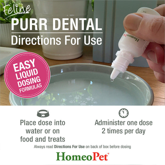 HomeoPet Feline Purr Dental for Cats 0.51 Fl. oz