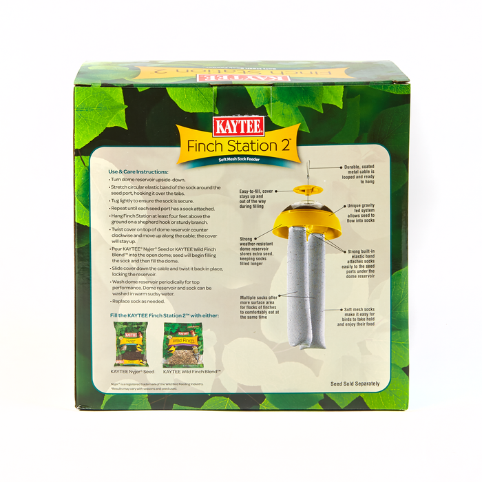 Kaytee Finch Station 2™ Soft Mesh Sock Feeder 4 Socks