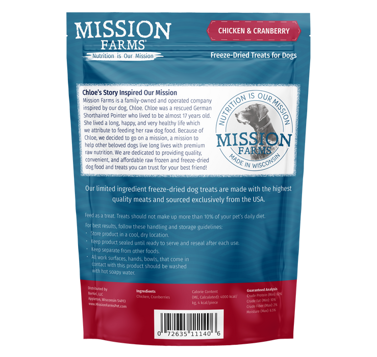 Mission Farms Chicken & Cranberries 3oz