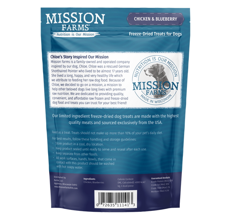 Mission Farms Chicken & Blueberries 3oz