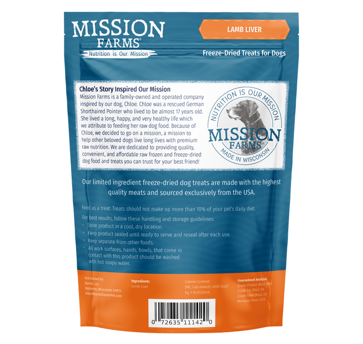 Mission Farms Lamb Liver 3oz