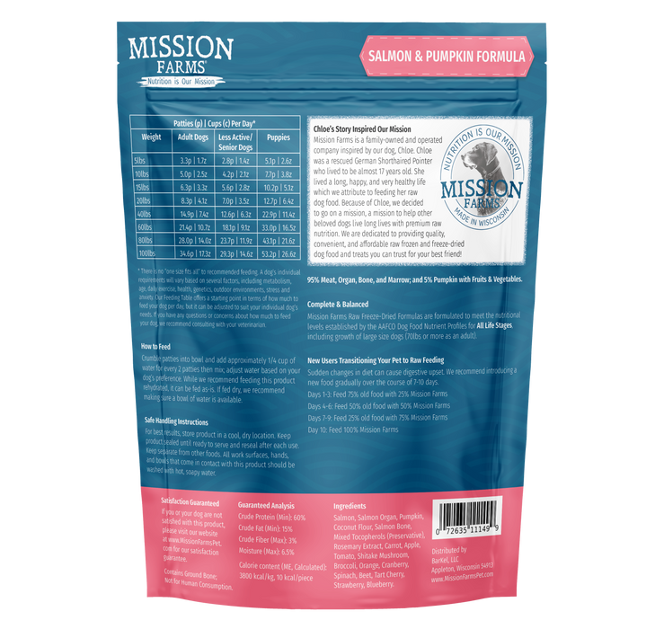 Mission Farms Wild Salmon & Pumpkin 14oz